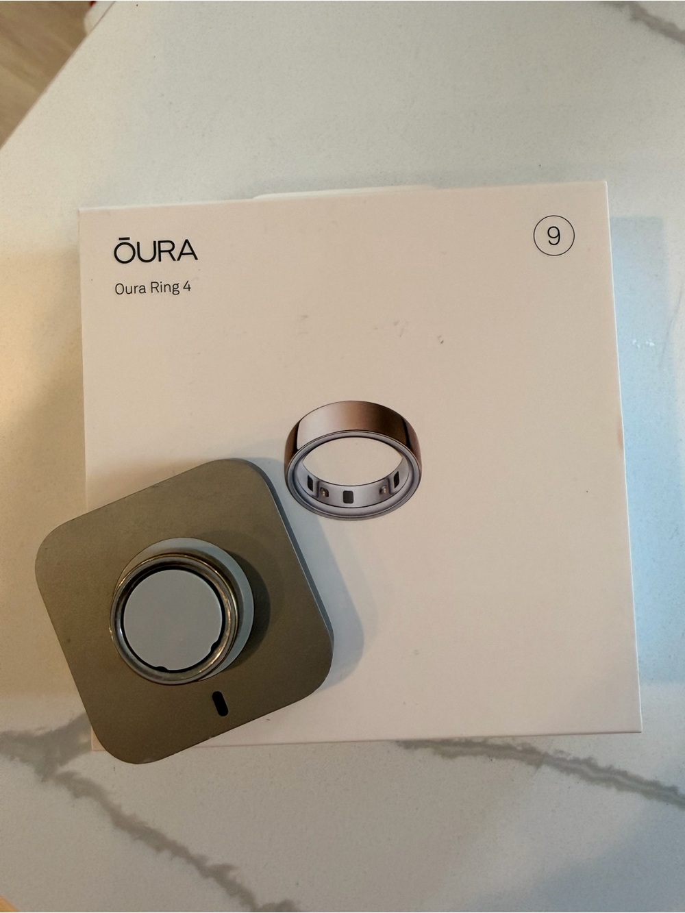 Oura Ring 4 by Oura — Rose Gold Smart Ring (Size 9)